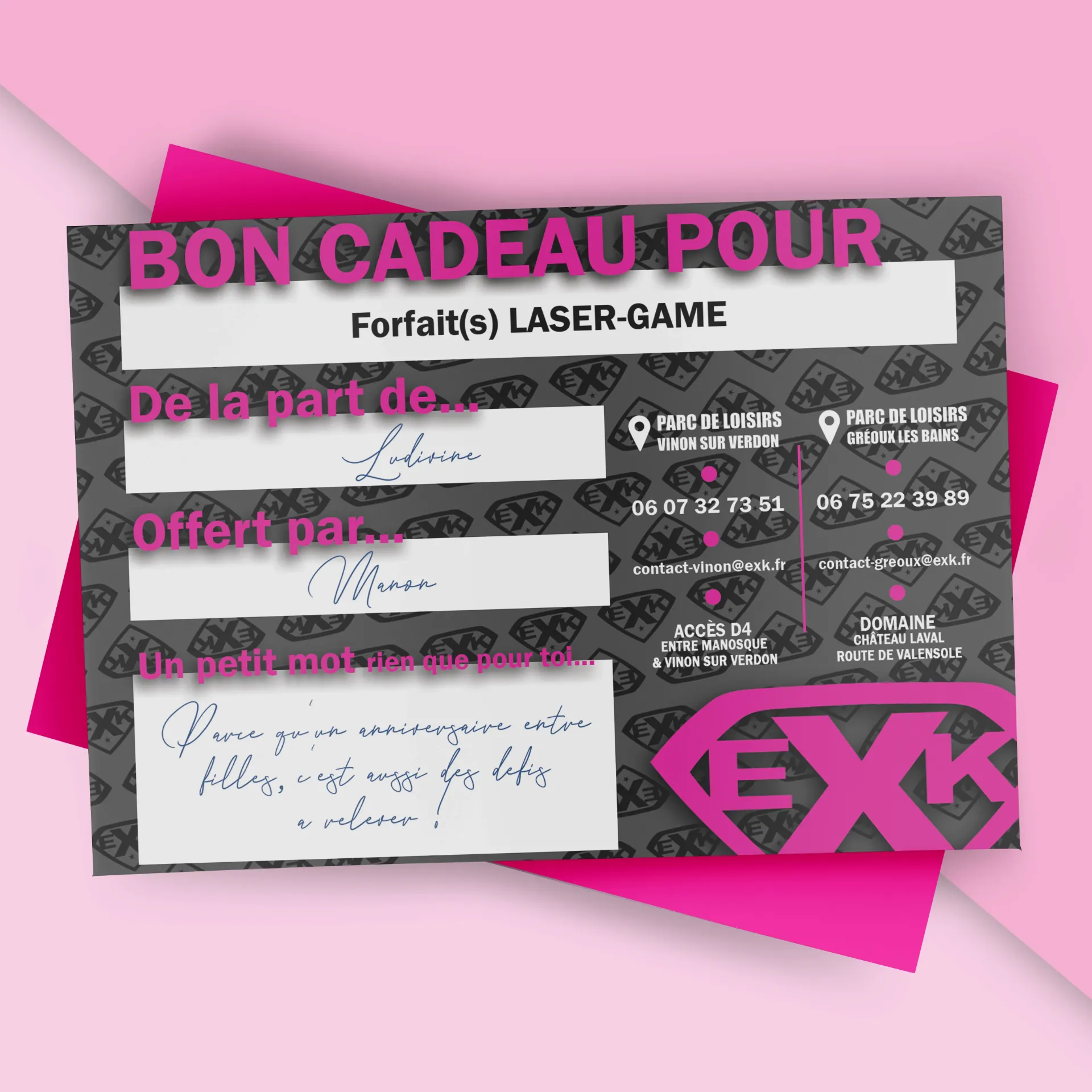 Bon cadeau - Laser-Game
